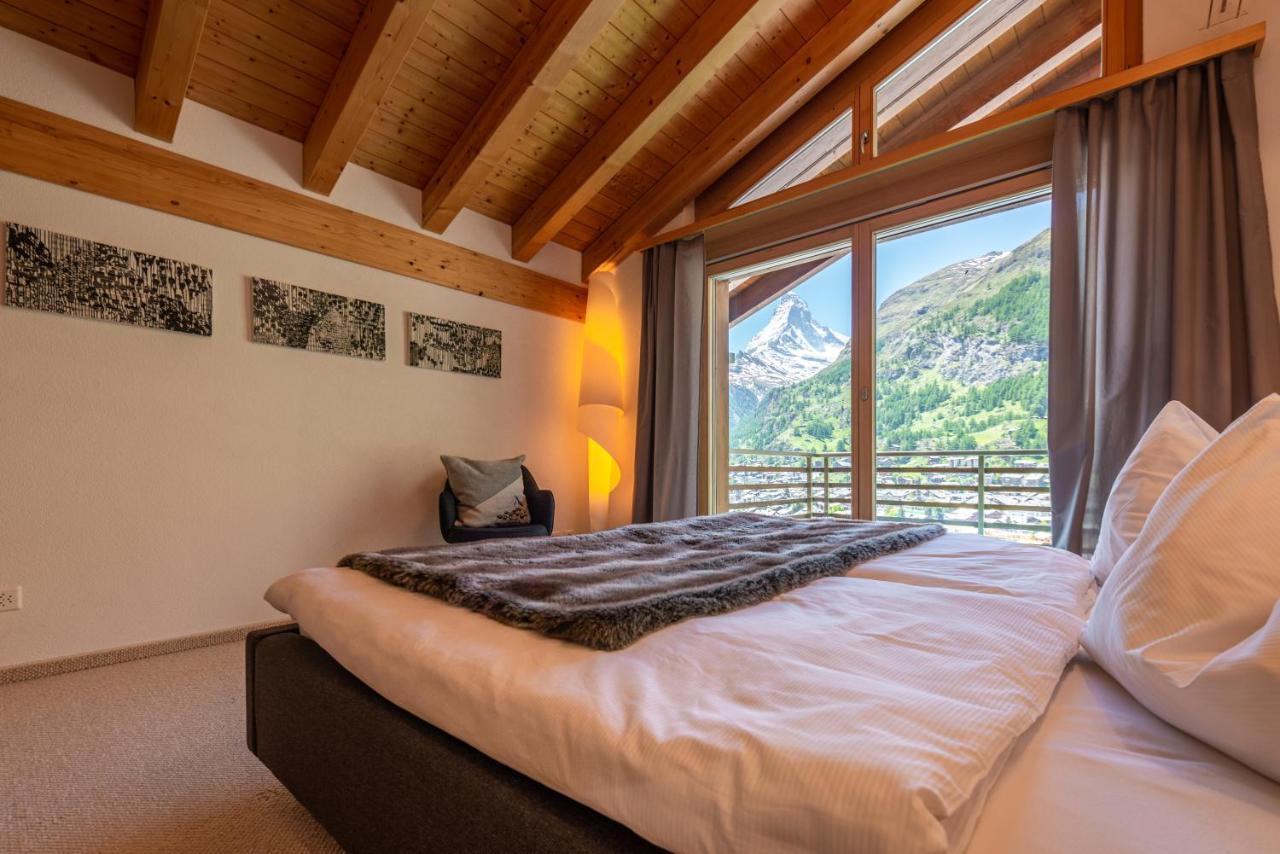 Modern Apartment With View Over Zermatt Eksteriør bilde