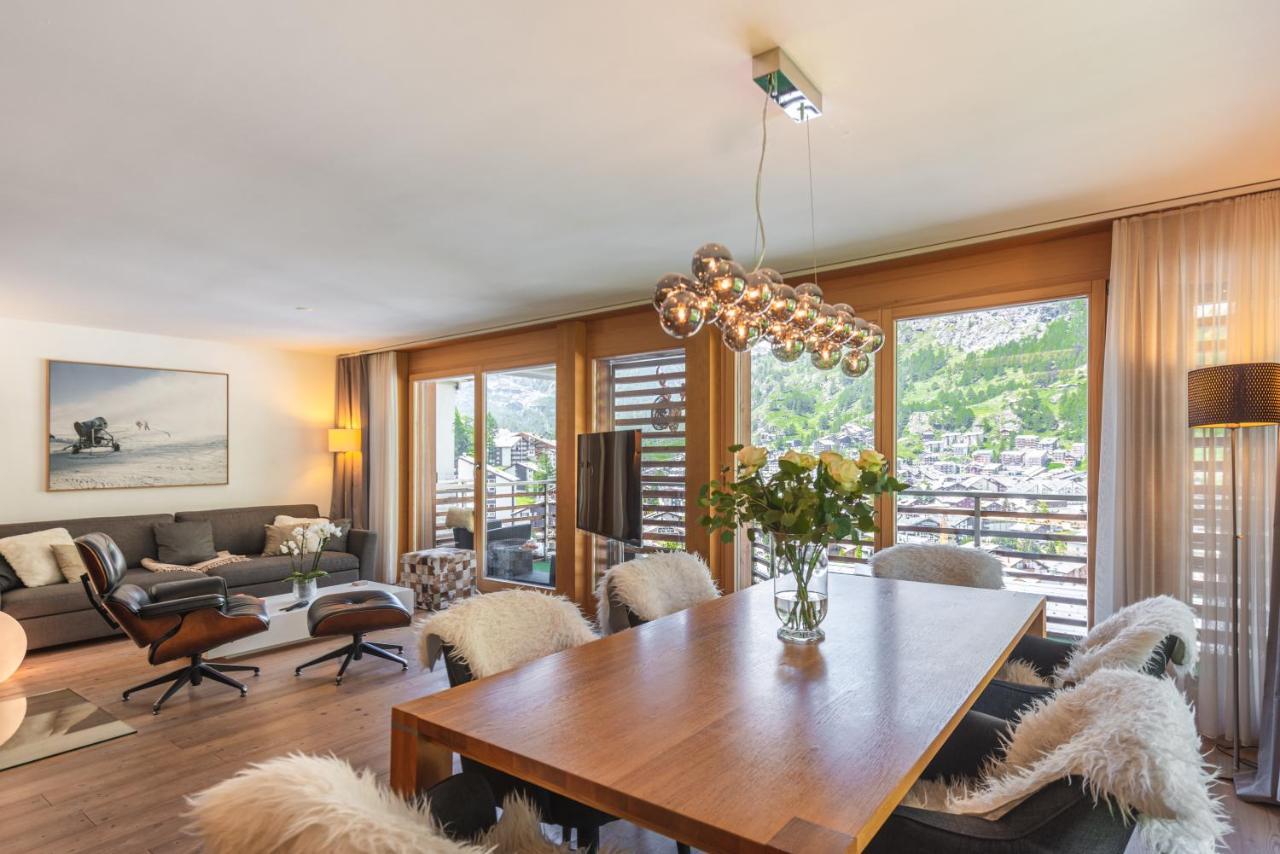 Modern Apartment With View Over Zermatt Eksteriør bilde