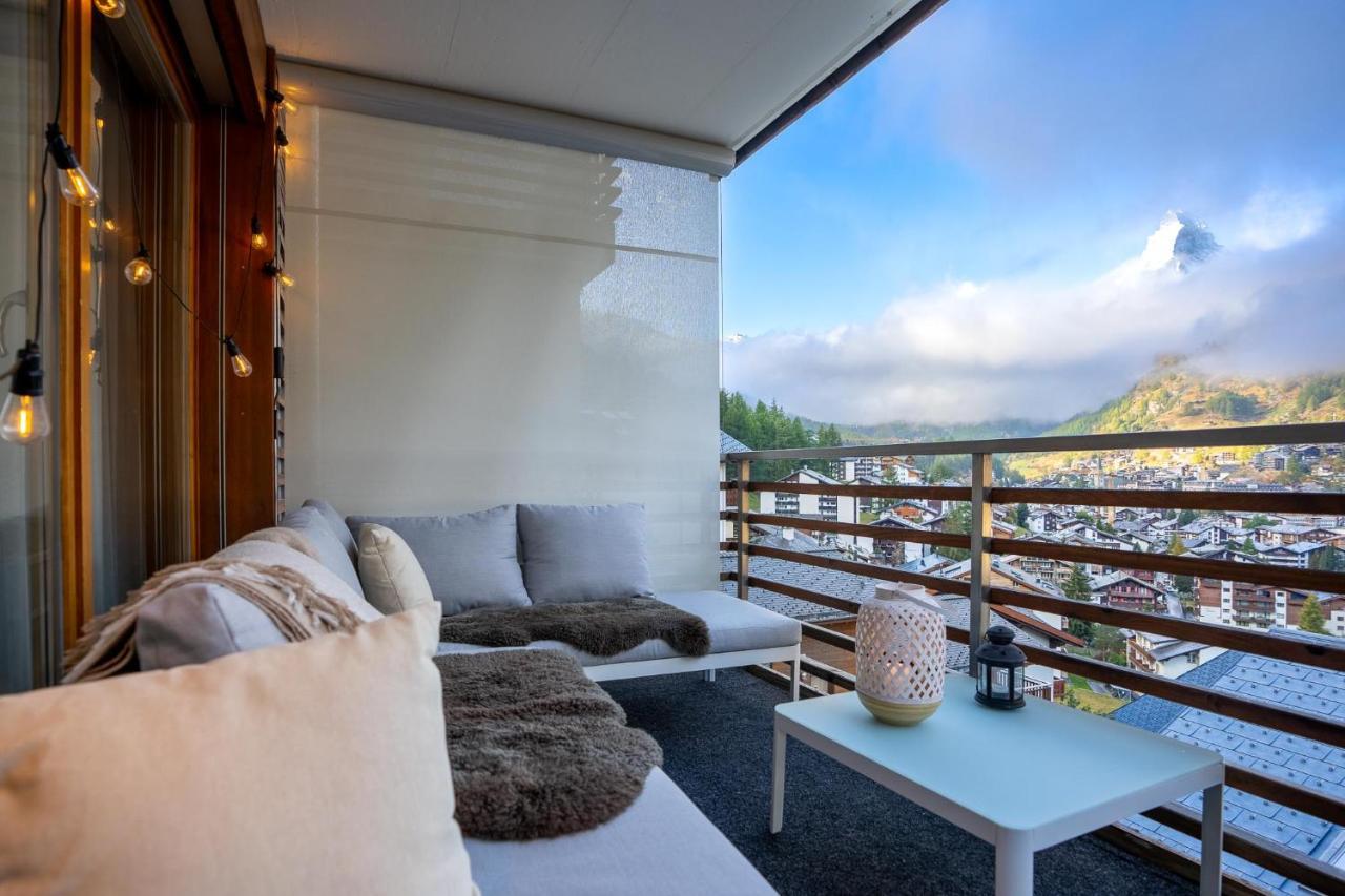 Modern Apartment With View Over Zermatt Eksteriør bilde